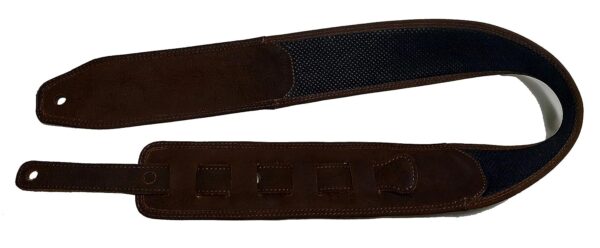 Antigo 3 Inch DARK BROWN Leather Guitar Strap Belt for Acoustic Electric Folk Bass Guitars and Mandolin G-004