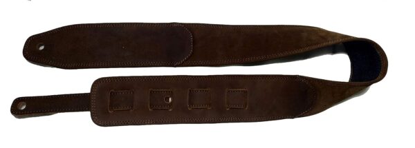 Antigo 3 Inch DARK BROWN Leather Guitar Strap Belt for Acoustic Electric Folk Bass Guitars and Mandolin G-004