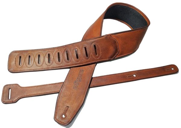 Antigo Antique Tan Guitar Strap Belt for Electric Accoustic Bass and heavy Guitars