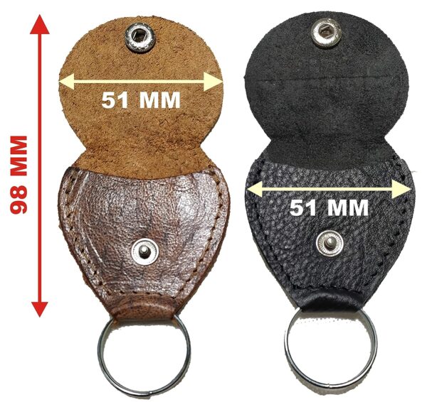 Antigo Leather Guitar Pick Holder Plectrum Pouch Case Bag KeyChain Assorted colors